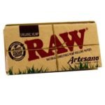 Raw Seda King Size Organic Artesano Slim 110 mm Slim + Tips - Image 2